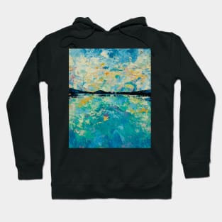 Between Heaven and Earth - Abstract Landscape Painting Hoodie